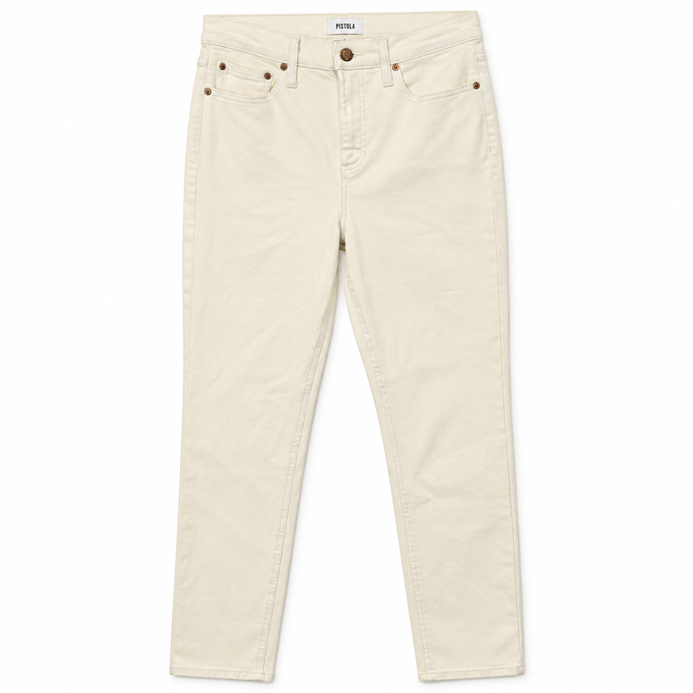 Pistola Jeans Womens 29 White High Rise Skinny Stretch Minimalist Clean Girl